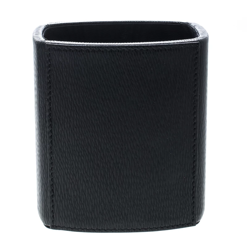 S.T. Dupont Black Leather Pen/Pencil Holder For Men - Image 3