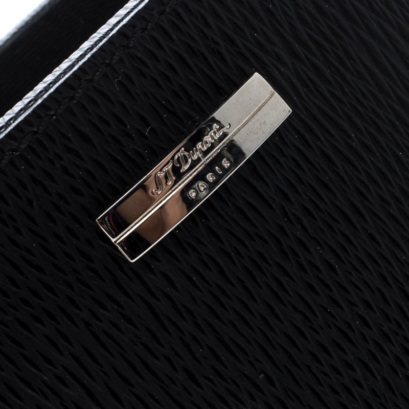 S.T. Dupont Black Leather Pen/Pencil Holder For Men - Image 4
