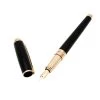S.T. Dupont D Line Black Lacquer Gold Plated Fountain Pen For Men