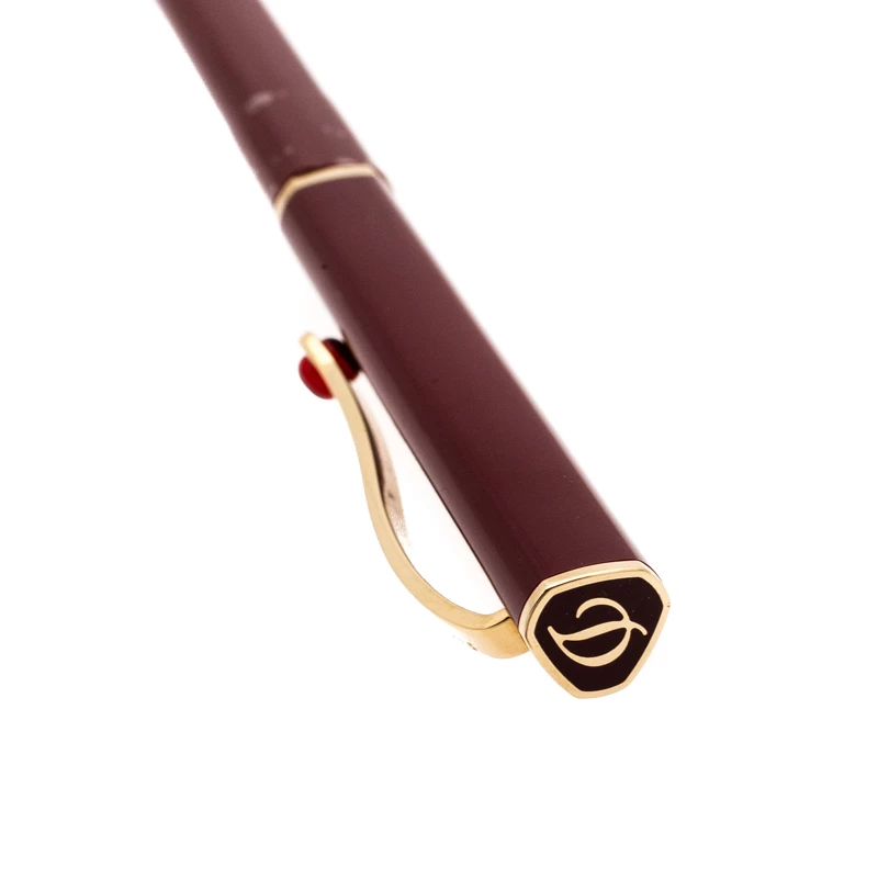 S.T. Dupont Mon Dupont Burgundy Lacquer Gold Finish Ballpoint Pen For Men - Image 4