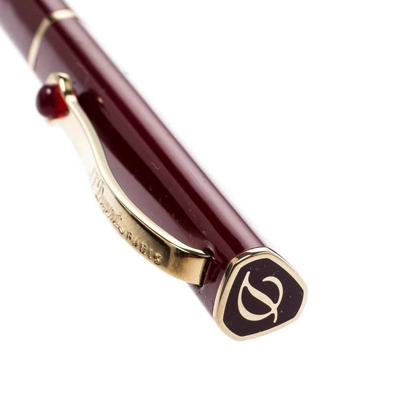 S.T. Dupont Mon Dupont Lotus Red Lacquer Gold Finish Ballpoint Pen For Men - Image 4