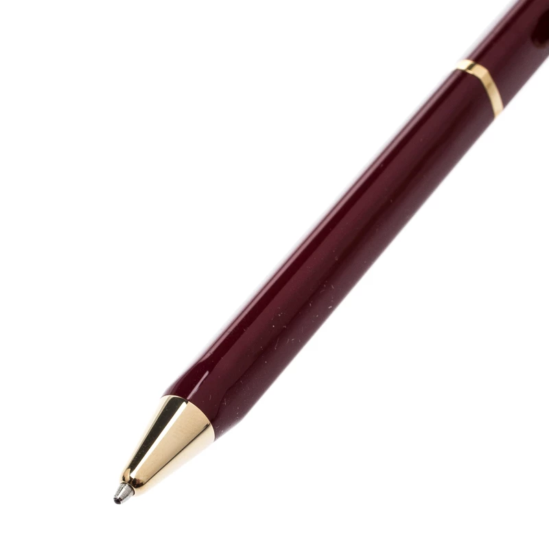 S.T. Dupont Mon Dupont Lotus Red Lacquer Gold Finish Ballpoint Pen For Men - Image 2