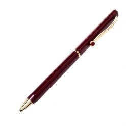 S.T. Dupont Mon Dupont Lotus Red Lacquer Gold Finish Ballpoint Pen For Men