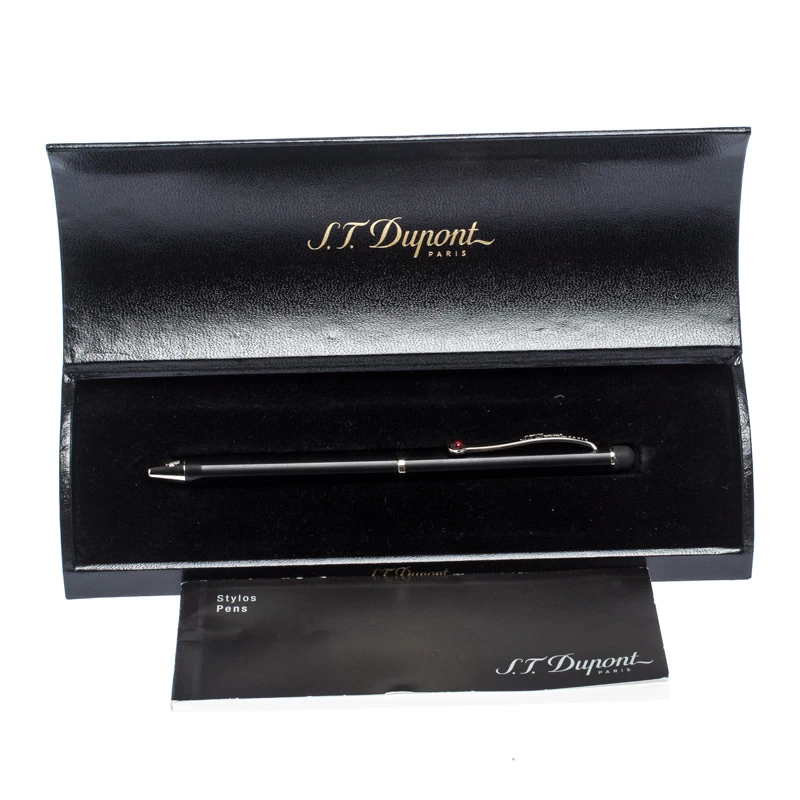 S.T. Dupont Karl Lagerfeld Edition Matte Black Palladium Finish Ballpoint Pen For Men - Image 5
