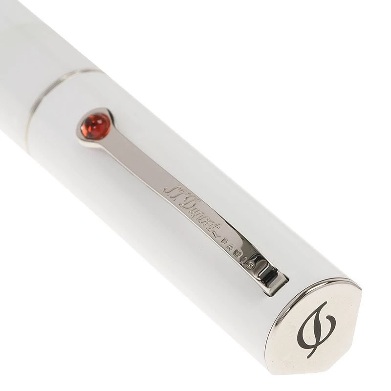 S.T. Dupont Mon Dupont Karl Lagerfeld White Lacquer Palladium Finish Rollerball Pen For Men - Image 3