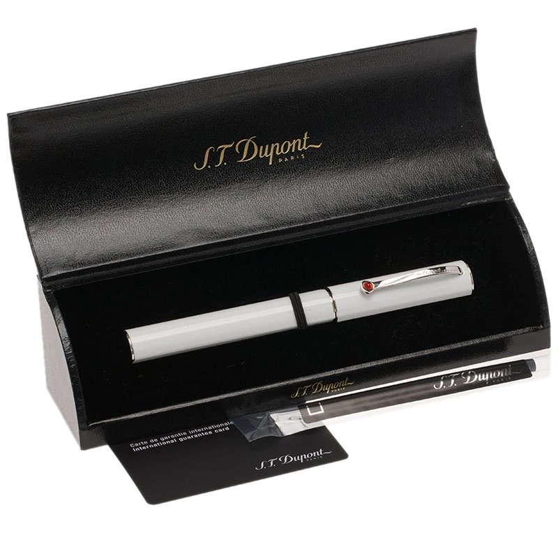 S.T. Dupont Mon Dupont Karl Lagerfeld White Lacquer Palladium Finish Rollerball Pen For Men - Image 5