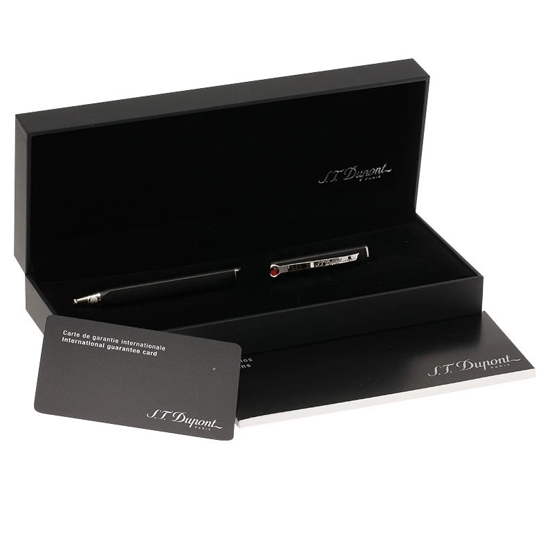 S.T. Dupont S.T.Dupont Karl Lagerfeld Edition Black & Palladium Ballpoint Pen For Men - Image 4