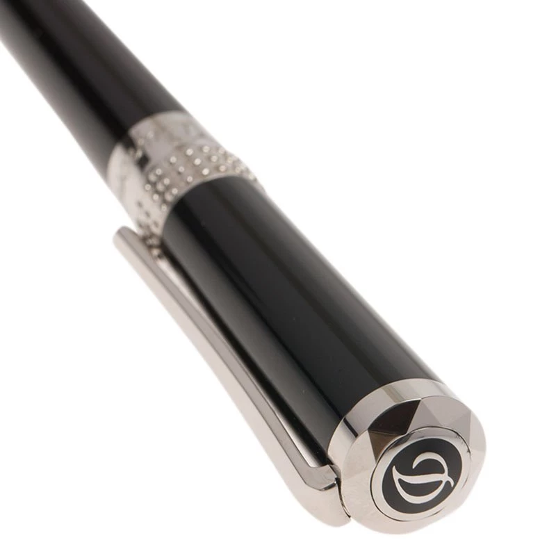 S.T. Dupont Thematic Audrey Hepburn Limited Edition Black Lacquer Palladium Finish Fountain Pen With 18k Gold Medium Nib For Men - Image 3