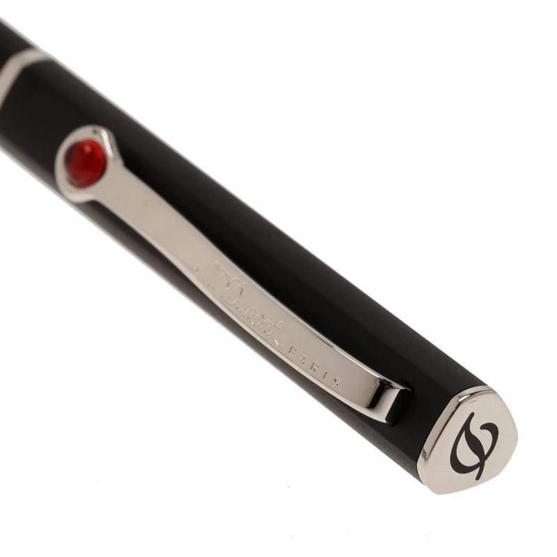 S.T. Dupont Karl Lagerfeld Edition Palladium Finish Black Ballpoint Pen For Men - Image 2