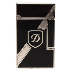 S.T. Dupont Black Lacquer Classic Lighter For Men
