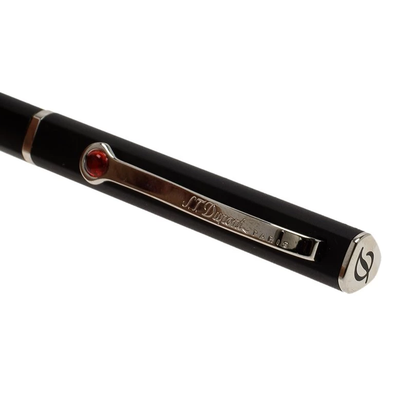 S.T. Dupont Karl Lagerfeld Black Lacquer & Palladium Finish Ballpoint Pen For Men - Image 3