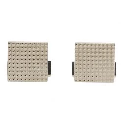 S.T. Dupont Square Diamond Head Palladium Finish Men's Cufflinks For Men