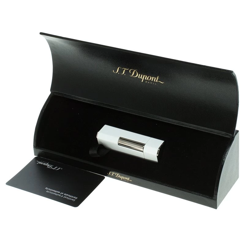 S.T. Dupont Mon Dupont White Lacquer And Palladium Finish Lighter For Men - Image 6
