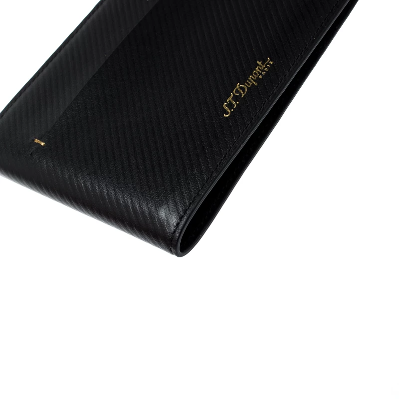 S.T. Dupont Black Leather James Bond 7CC Bifold Wallet For Men - Image 10