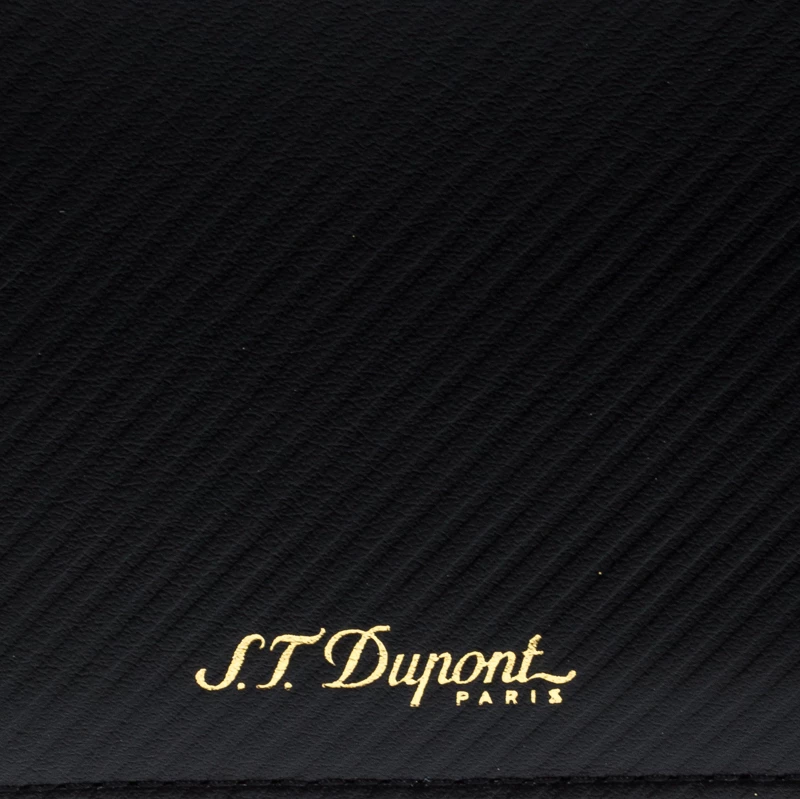 S.T. Dupont Black Leather James Bond 7CC Bifold Wallet For Men - Image 6