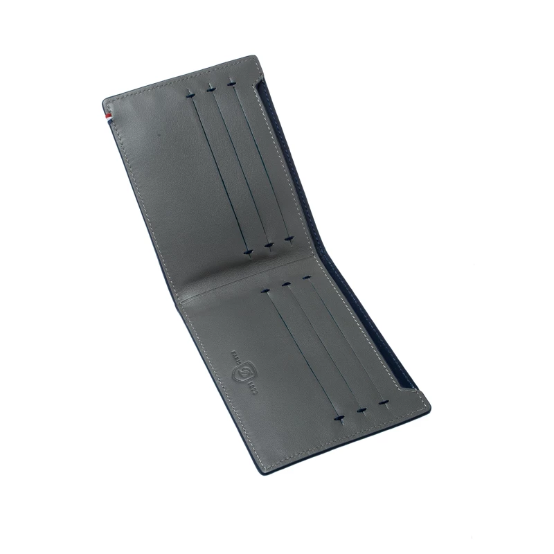 S.T. Dupont Grey Leather D Line 7CC Bifold Wallet For Men - Image 2