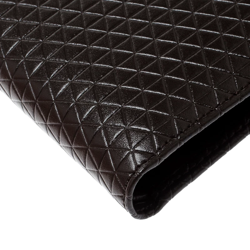 S.T. Dupont S.T Dupont Brown Leather D Line Fire Head 6CC Bifold Wallet For Men - Image 10