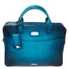S.T. Dupont Blue Ombre Leather Atelier Document Briefcase For Men