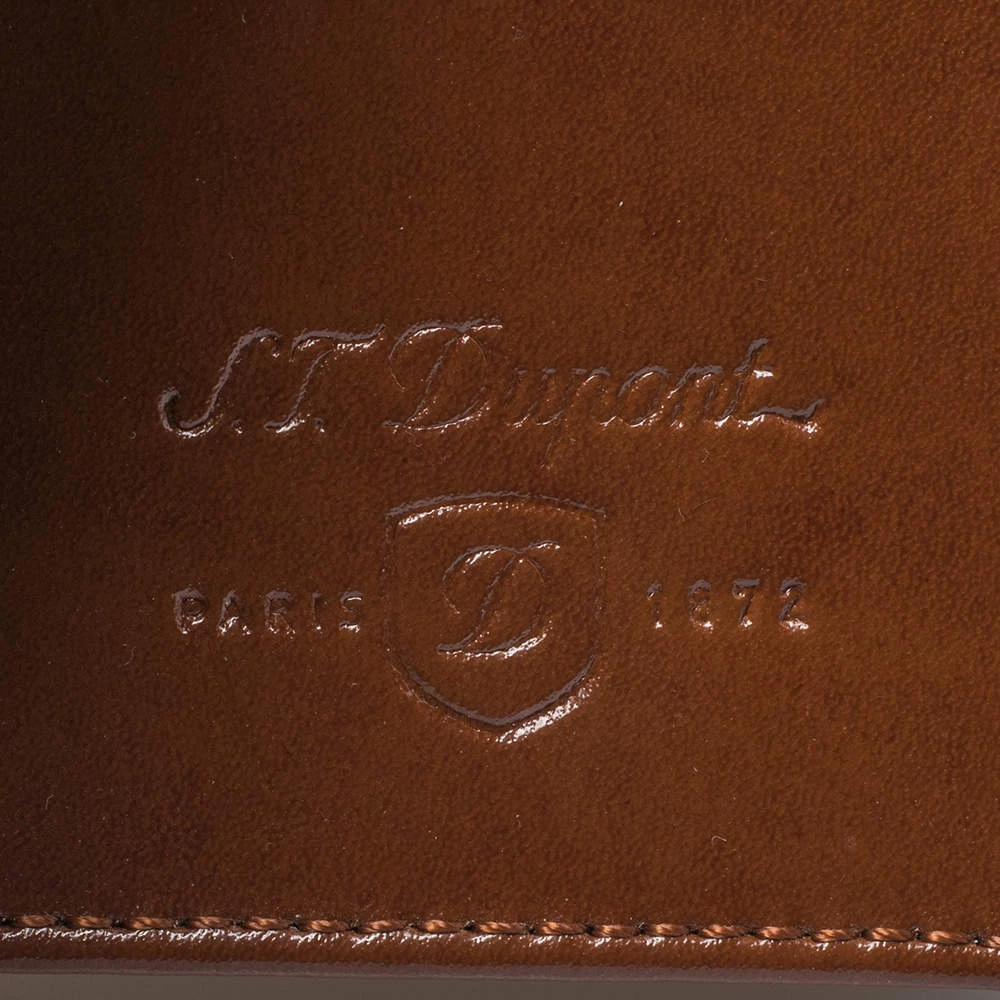 S.T. Dupont Tan Leather Business Line D Cards Holder For Men - Image 8