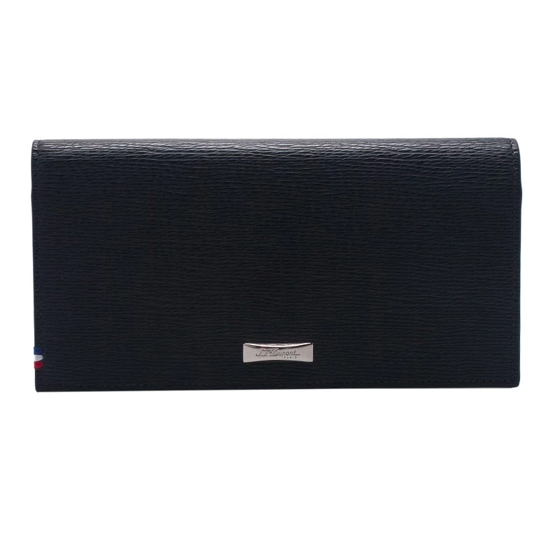 S.T. Dupont Black Flap Wallet For Men
