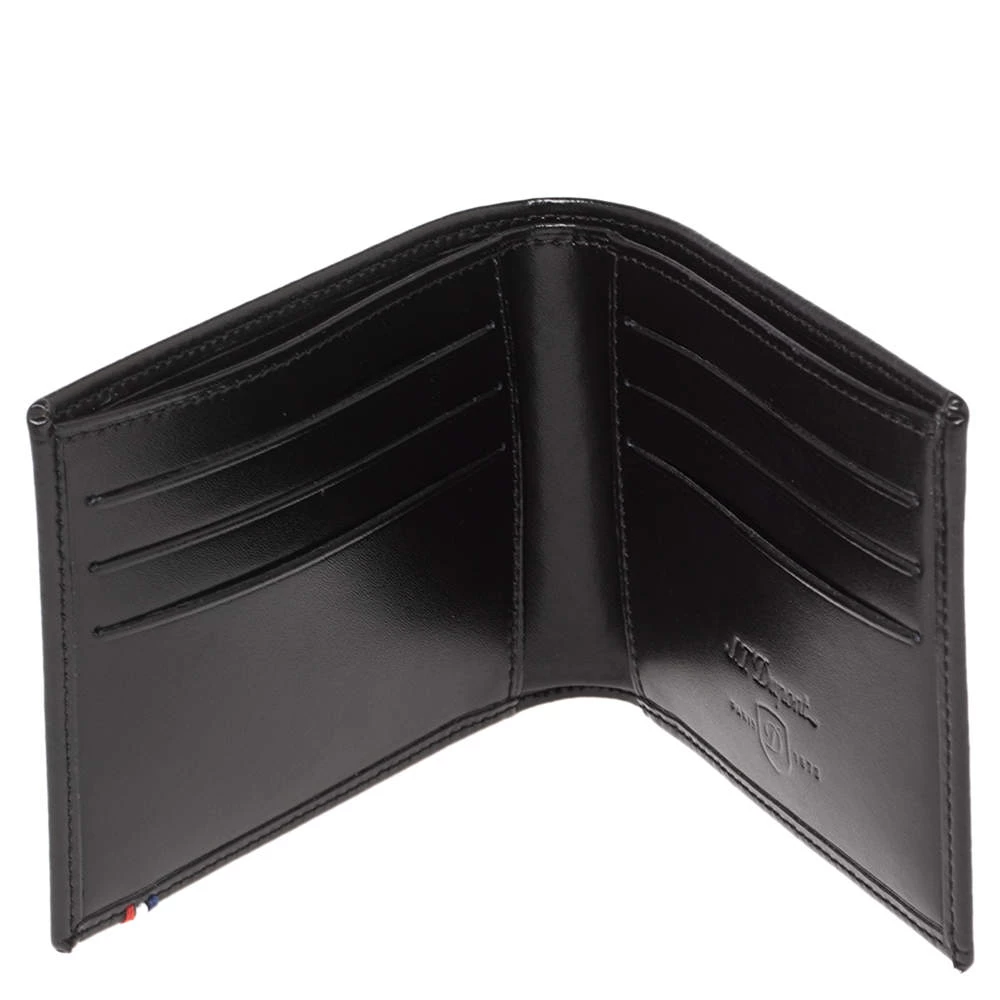 S.T. Dupont S.T Dupont Black Leather D Line Elysee 6CC Bifold Wallet For Men - Image 2