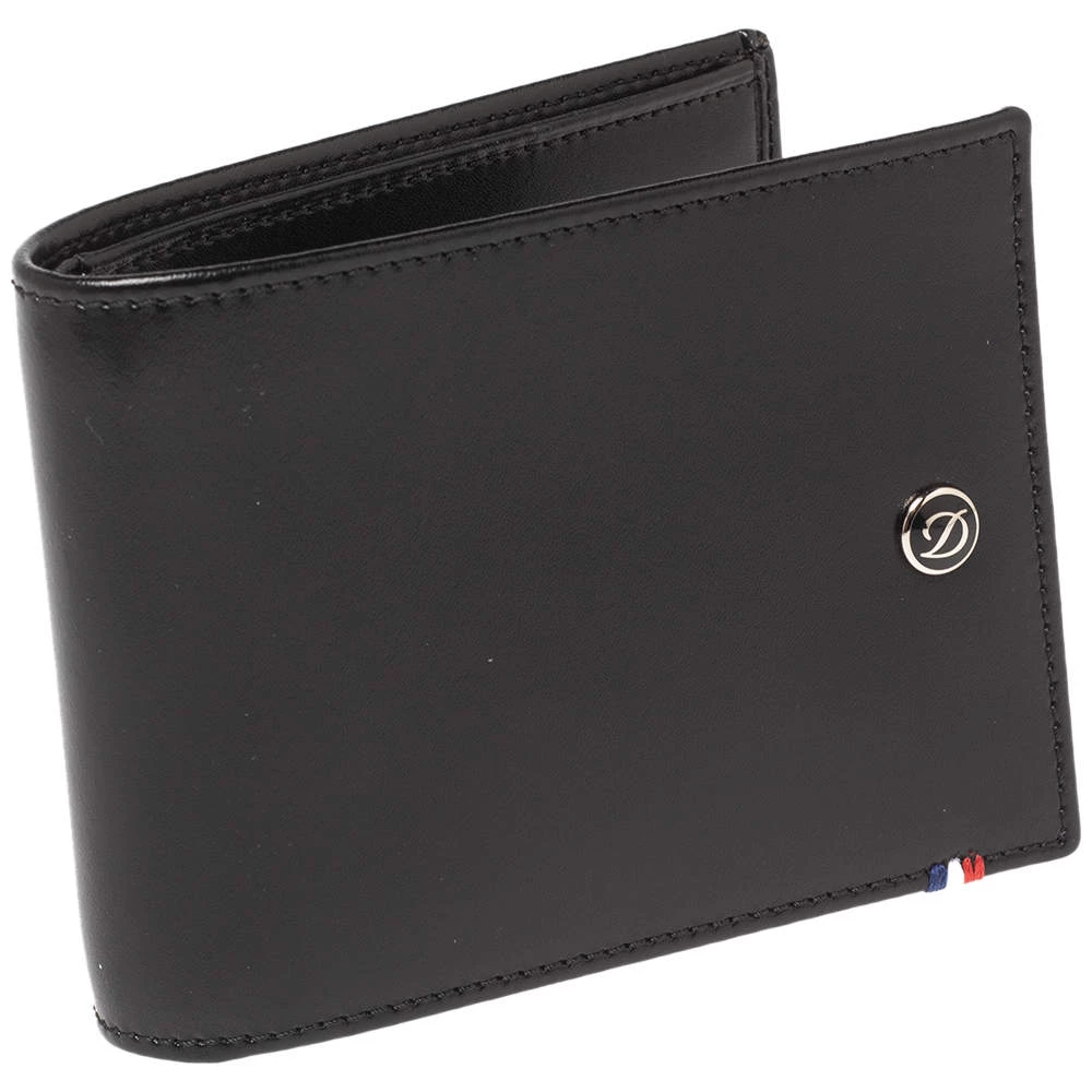 S.T. Dupont S.T Dupont Black Leather D Line Elysee 6CC Bifold Wallet For Men - Image 3