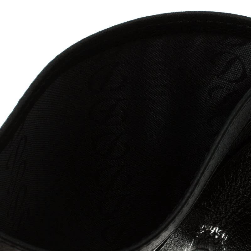 S.T. Dupont Black Leather Card Holder 4CC For Men - Image 2