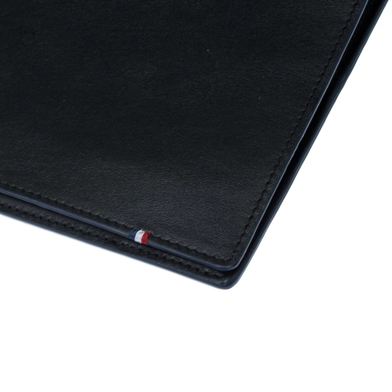 S.T. Dupont Black/Blue Leather Line D Slim Organizer For Men - Image 10
