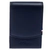 S.T. Dupont Navy Blue Leather Cigarette Pack Case For Men
