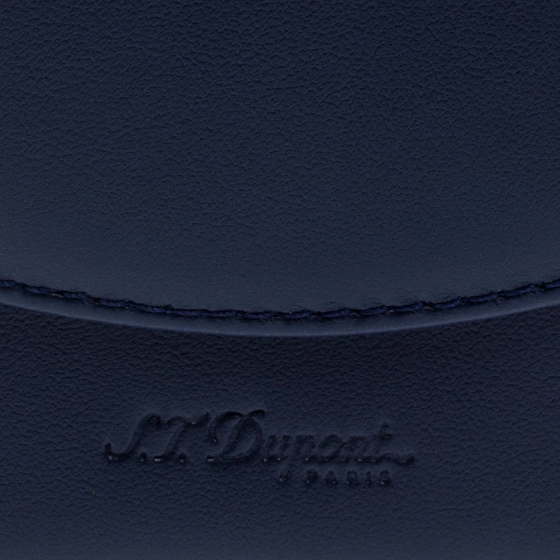 S.T. Dupont Navy Blue Leather Cigarette Pack Case For Men - Image 5