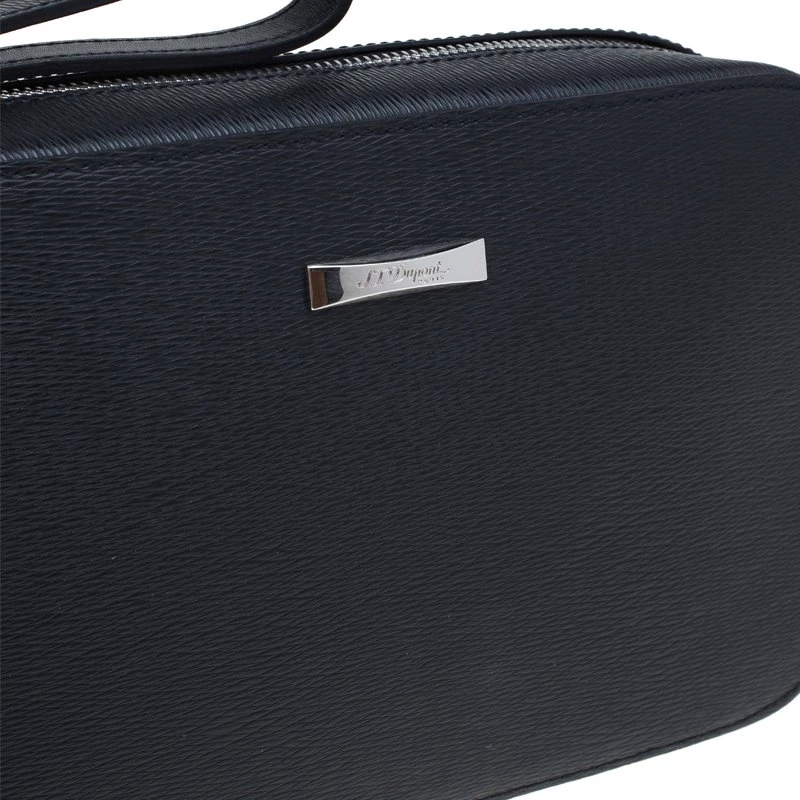 S.T. Dupont St Dupont Black Leather Pouch For Men - Image 8