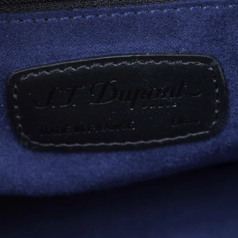 S.T. Dupont St Dupont Black Leather Pouch For Men - Image 14