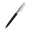 S.T. Dupont Black Chinese Lacquer Silver Tone Ballpoint Pen For Men