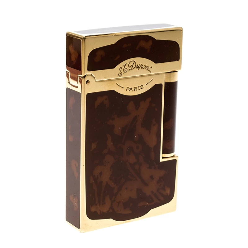 S.T. Dupont Brown Chinese Lacquer Line 2 - 16881 Lighter For Men - Image 2