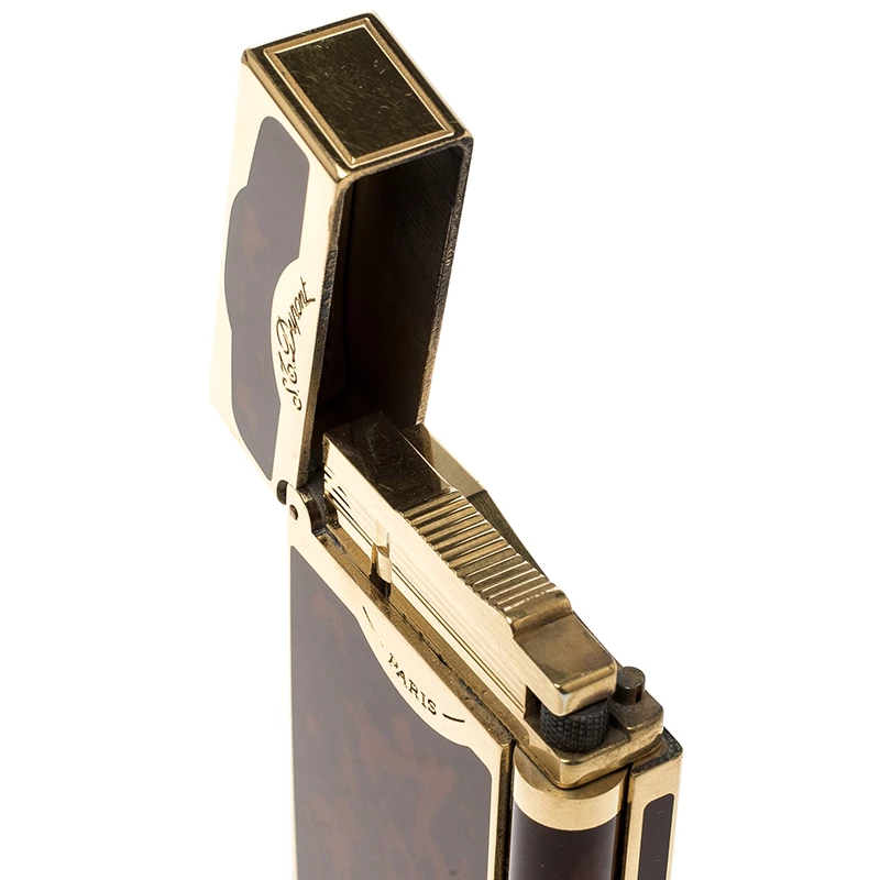 S.T. Dupont Brown Chinese Lacquer Line 2 - 16881 Lighter For Men - Image 5