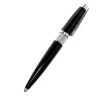 S.T. Dupont Black Resin Silver Tone Ballpoint Pen For Men