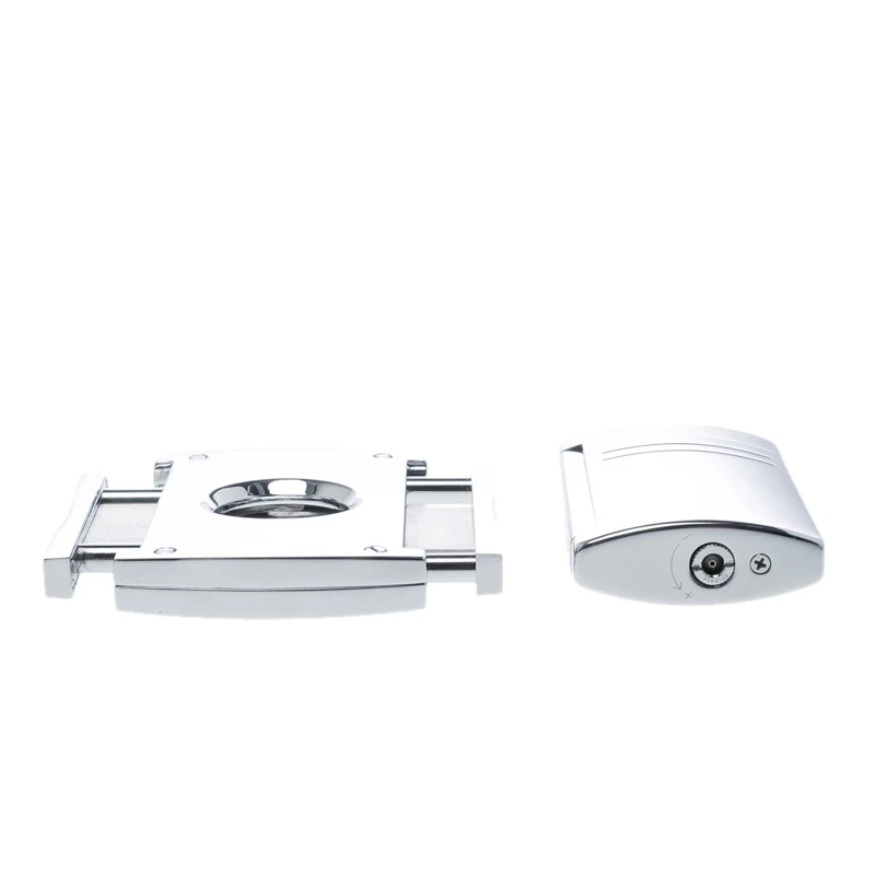 S.T. Dupont Spectre Silver Tone Limited Edition Torch Flame & Cigar Cutter Set For Men - Image 4