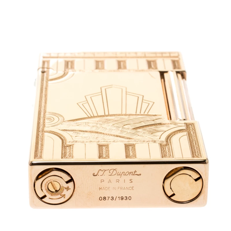 S.T. Dupont ST Dupont Art Deco Ligne 2 Textured Rose Gold Finish Limited Edition Lighter For Men - Image 7