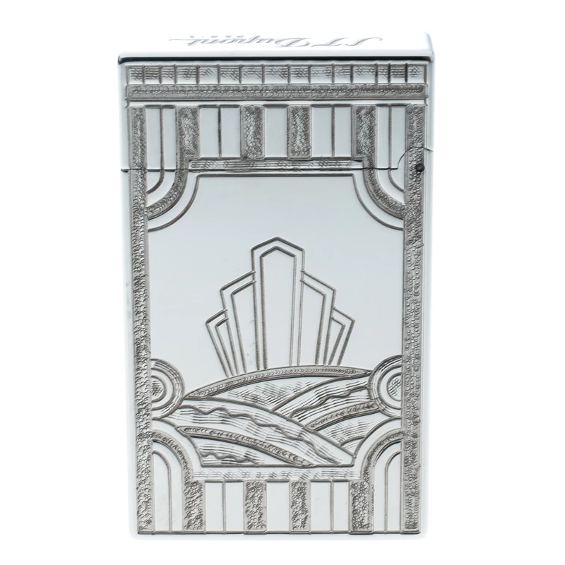 S.T. Dupont ST Dupont Art Deco Ligne 2 Textured Palladium Finish Limited Edition Lighter For Men - Image 5