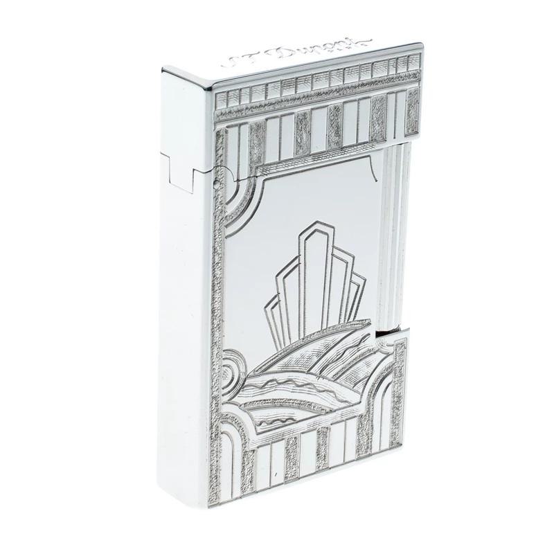S.T. Dupont ST Dupont Art Deco Ligne 2 Textured Palladium Finish Limited Edition Lighter For Men - Image 4