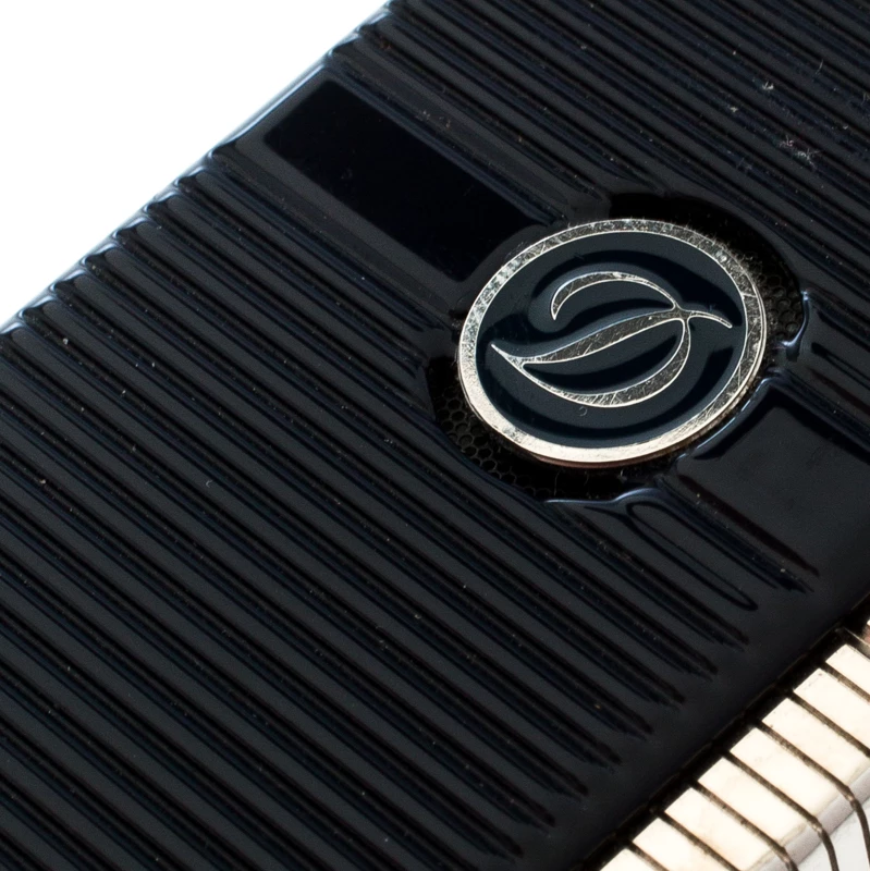 S.T. Dupont S.T Dupont Ligne 2 Navy Blue Lacquer Palladium Finish Torch Lighter For Men - Image 2