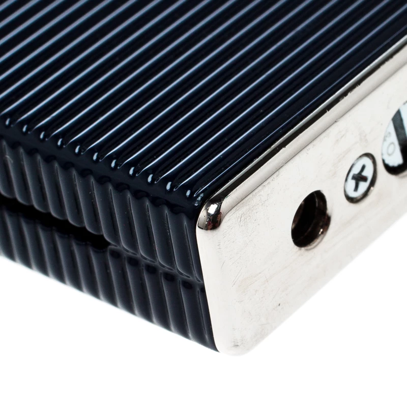 S.T. Dupont S.T Dupont Ligne 2 Navy Blue Lacquer Palladium Finish Torch Lighter For Men - Image 7