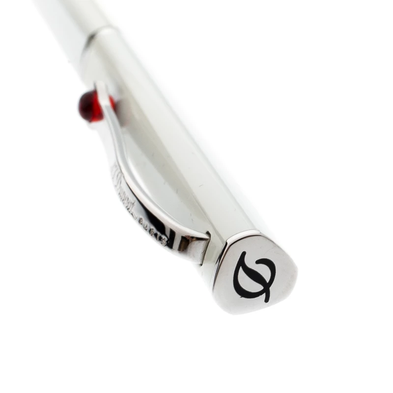 S.T. Dupont S.T.Dupont Karl Lagerfeld Edition White Lacquer Palladium Finish Ballpoint Pen For Men - Image 4