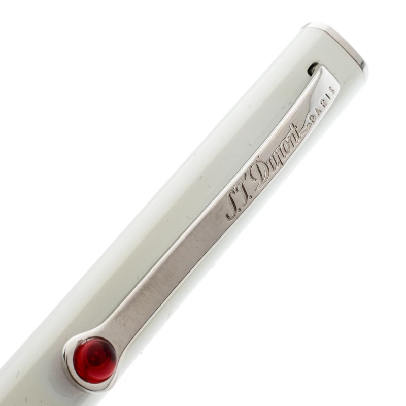 S.T. Dupont S.T.Dupont Karl Lagerfeld Edition White Lacquer Palladium Finish Ballpoint Pen For Men - Image 3