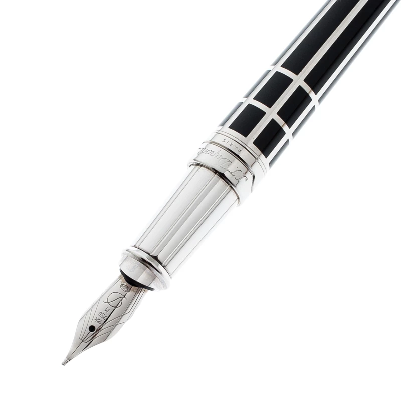 S.T. Dupont Defi Black Composite Palladium Finish Fountain Pen For Men - Image 2