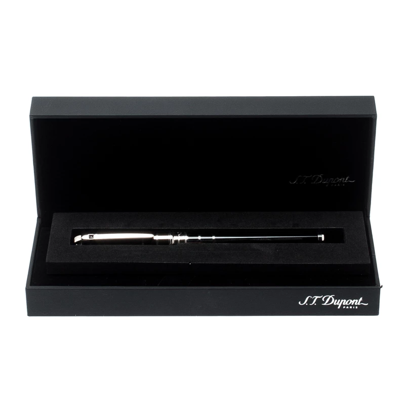 S.T. Dupont Defi Black Composite Palladium Finish Fountain Pen For Men - Image 5