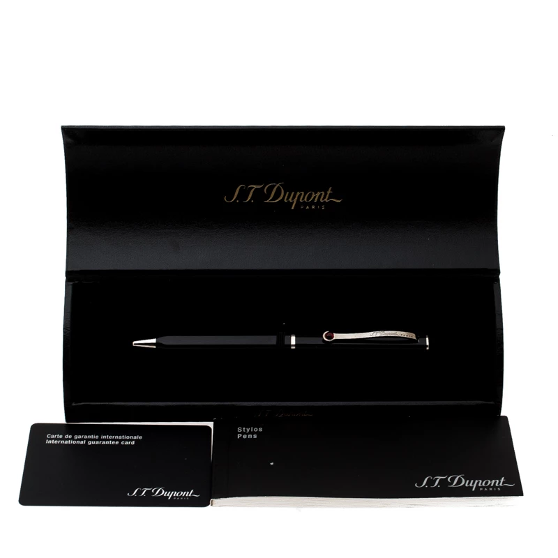 S.T. Dupont Mon Dupont Black Lacquer Palladium Finish Ballpoint Pen For Men - Image 5