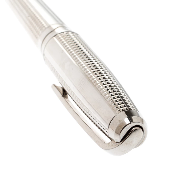 S.T. Dupont Olympio Textured Palladium Finish Fountain Pen For Men - Image 3