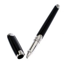 S.T. Dupont Elysee Malletier Black Lacquer Palladium Finish Rollerball Pen For Men