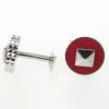 S.T. Dupont Paris Red Cufflinks For Men